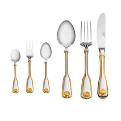 Дополнение к столовым приборам Венус декорированное золотом на 6 персон (36 предметов) Дополнение к столовым приборам Венус декорированное золотом на 6 персон (36 предметов)
