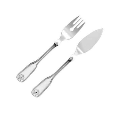 Фиш сет Венус на 6 персон (12 предметов) посеребренный