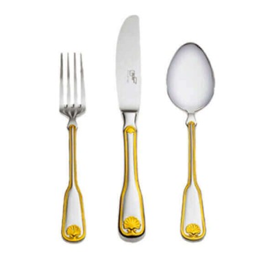 Десертный набор Венус декорированный золотом (18 предметов) Десертный набор Венус декорированный золотом (18 предметов)