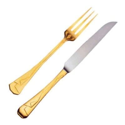 Набор для стейка Кимоно позолоченный (12 предметов)