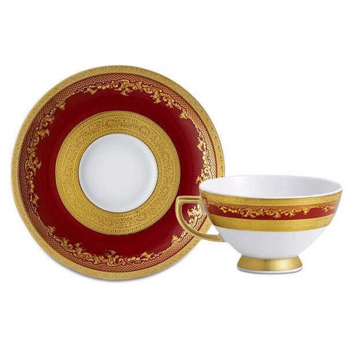 Фарфор Royal Gold - Кофейный набор Дополнение Бордо (12 Единиц) Фарфор Royal Gold - Кофейный набор Дополнение Бордо (12 Единиц)