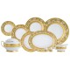 Фарфор Royal Gold - Набор для Ужина 6 Персон Кремовый (25 Единиц) Фарфор Royal Gold - Набор для Ужина 6 Персон Кремовый (25 Единиц)