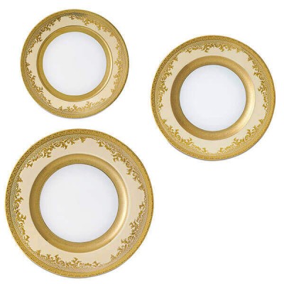 Фарфор Royal Gold - Набор для Ужина Дополнение Кремовый (18 Единиц)