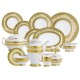 Фарфор Royal Gold - Полный Набор на 12 Персон Кремовый (70 Единиц) Фарфор Royal Gold - Полный Набор на 12 Персон Кремовый (70 Единиц)