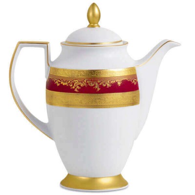 Фарфор Royal Gold - Кофейный Набор 12 Персон Бордо (27 Единиц) Фарфор Royal Gold - Кофейный Набор 12 Персон Бордо (27 Единиц)