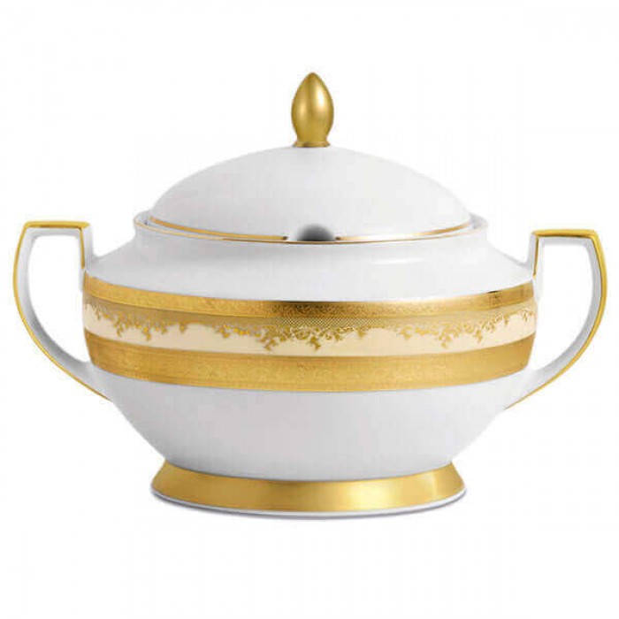 Фарфор Royal Gold - Полный Набор на 12 Персон Кремовый (70 Единиц) Фарфор Royal Gold - Полный Набор на 12 Персон Кремовый (70 Единиц)