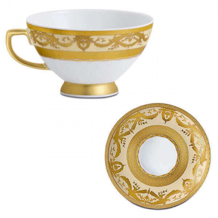 Фарфор Imperial Gold - Кофейный набор Дополнение Кремовый (12 Единиц) Фарфор Imperial Gold - Кофейный набор Дополнение Кремовый (12 Единиц)