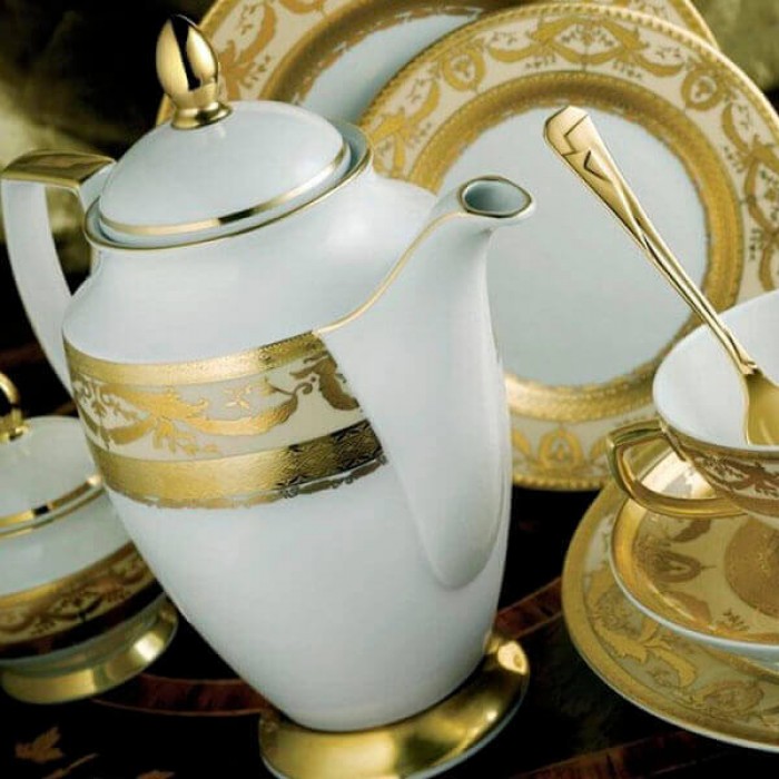 Фарфор Imperial Gold - Тарелки для Хлеба 17 см Кремовые (6 Единиц) Фарфор Imperial Gold - Тарелки для Хлеба 17 см Кремовые (6 Единиц)