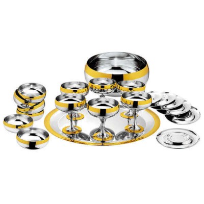 Набор бокалов "Барон" - с золотым декором