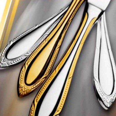 Фиш сет Сенатор позолоченный на 6 персон (12 предметов) Фиш сет Сенатор позолоченный на 6 персон (12 предметов)