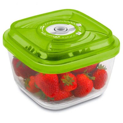 Стеклянный контейнер 22x22x10,5 см 3,6л зеленый Стеклянный контейнер 22x22x10,5 см 3,6л зеленый