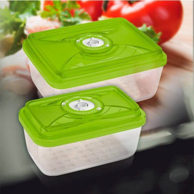 Стеклянный контейнер 26x20x9,5 см 3,8л зеленый Стеклянный контейнер 26x20x9,5 см 3,8л зеленый