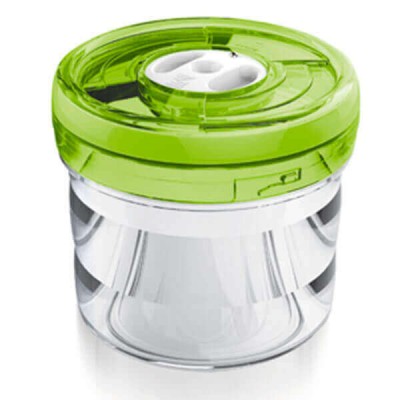 Ёмкость цилиндрическая Ø13,5x12,5 см 1,1л  зелёная