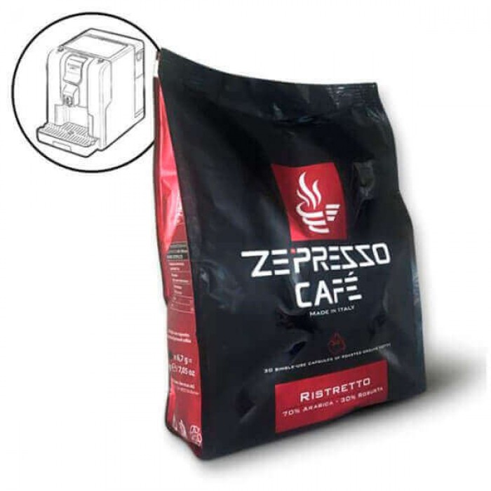 Упаковка кофейных капсул "Ristretto" - 30 капсул Упаковка кофейных капсул "Ristretto" - 30 капсул