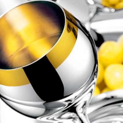 Набор бокалов для вина "Принц" - с золотым декором Набор бокалов для вина "Принц" - с золотым декором